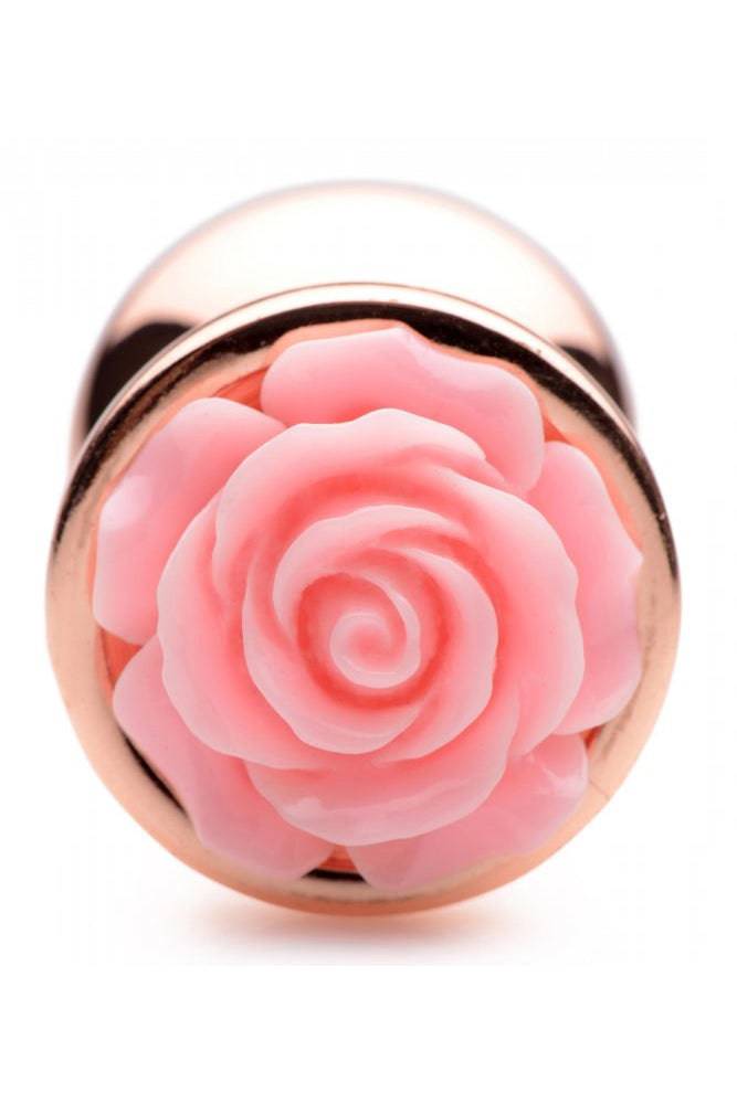 XR Brands - Booty Sparks - Pink Rose Gold Anal Plug - Medium - Stag Shop