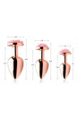 XR Brands - Booty Sparks - Pink Rose Gold Anal Plug - Medium - Stag Shop