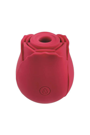Adam & Eve - Eve's Ravishing Rose Clit Pleaser Air Pulse Stimulator - Red - Stag Shop