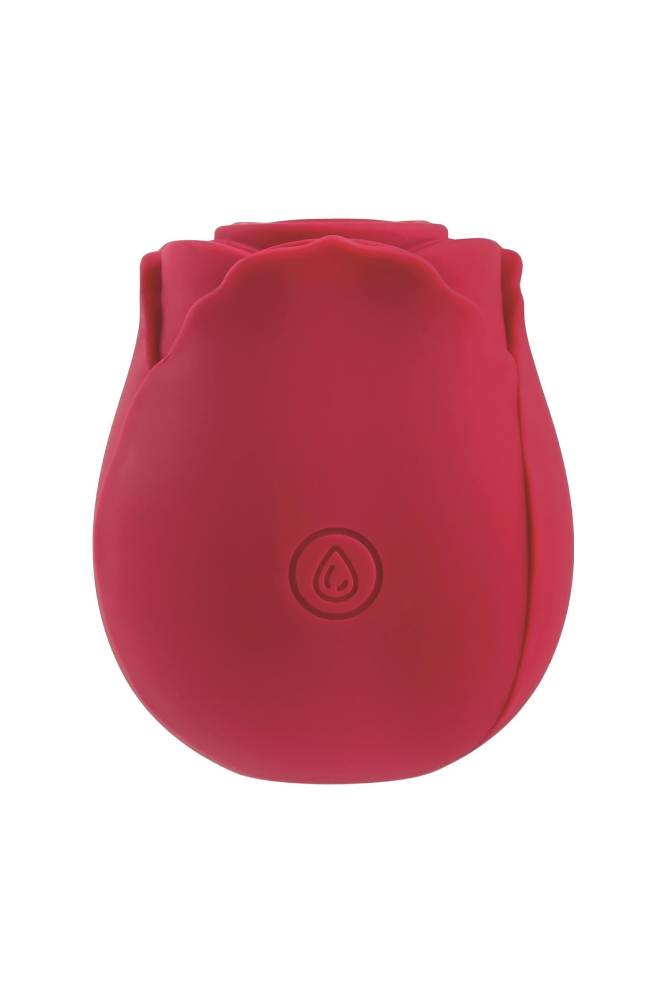 Adam & Eve - Eve's Ravishing Rose Clit Pleaser Air Pulse Stimulator - Red - Stag Shop