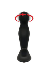 Adam & Eve - Adam's Rotating P-Spot Massager & Remote - Black - Stag Shop