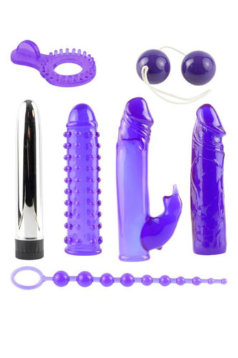 Pipedream - Royal Rabbit Vibrator Sleeve Kit - Purple - Stag Shop