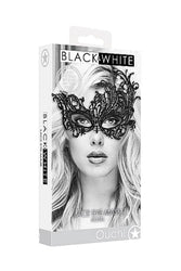 Ouch by Shots Toys - Black & White - Royal Lace Mask - Black - Stag Shop