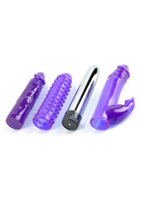 Thumbnail for Pipedream - Royal Rabbit Vibrator Sleeve Kit - Purple - Stag Shop