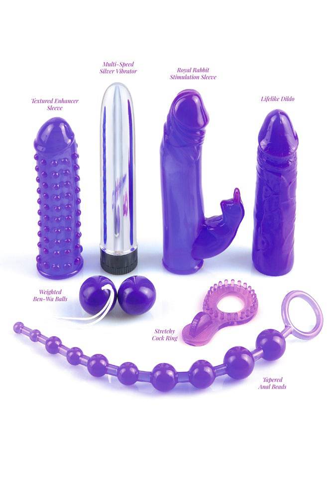 Pipedream - Royal Rabbit Vibrator Sleeve Kit - Purple - Stag Shop