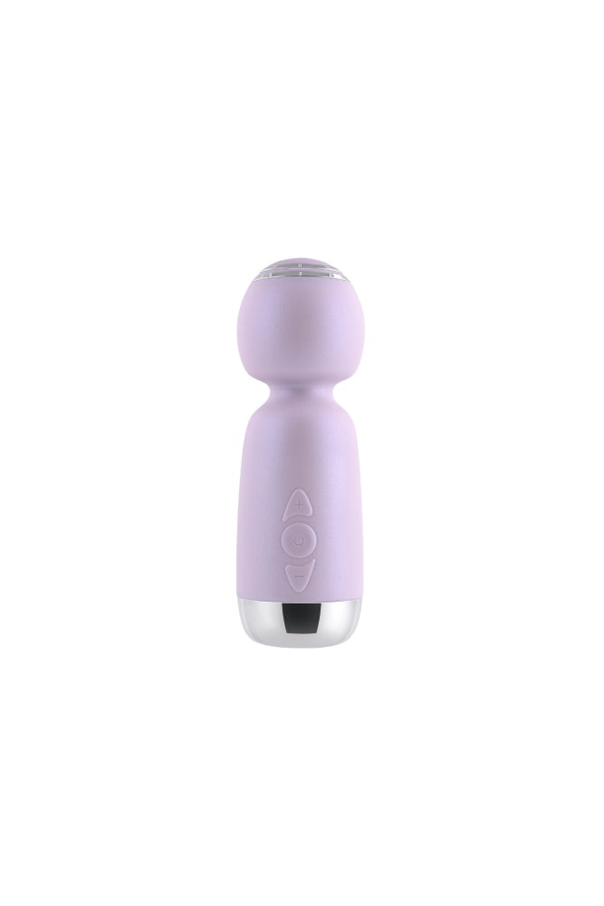 Playboy - Royal Mini Wand Vibrator - Lilac - Stag Shop
