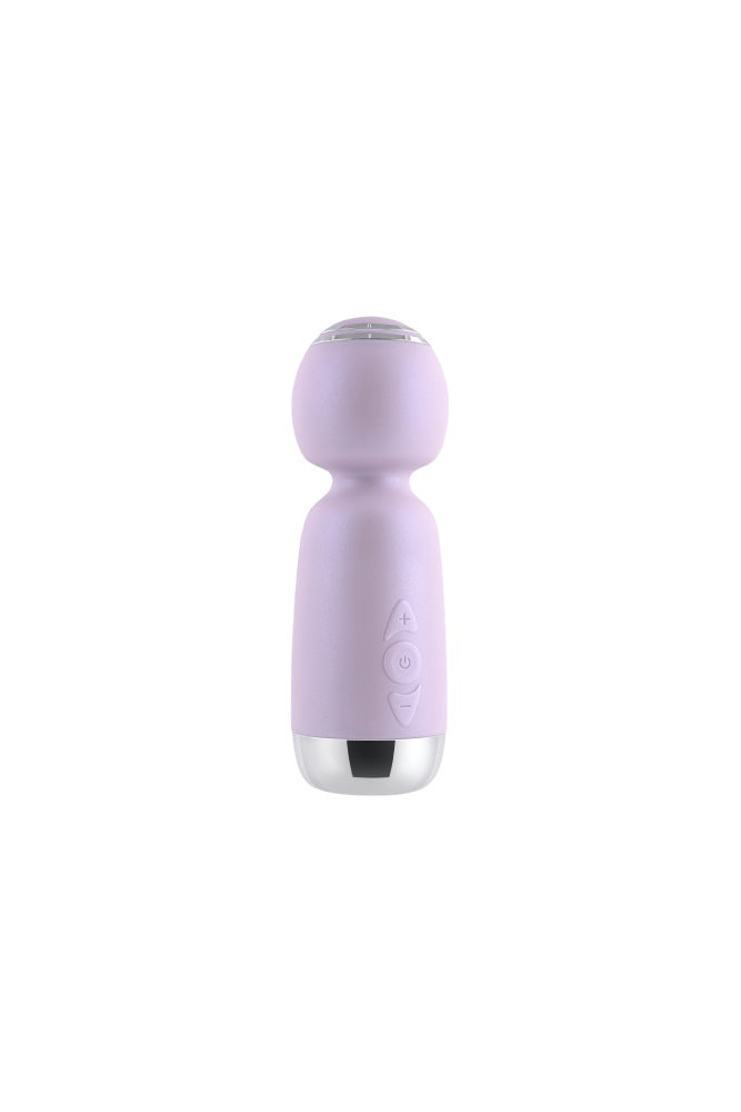 Playboy - Royal Mini Wand Vibrator - Lilac - Stag Shop