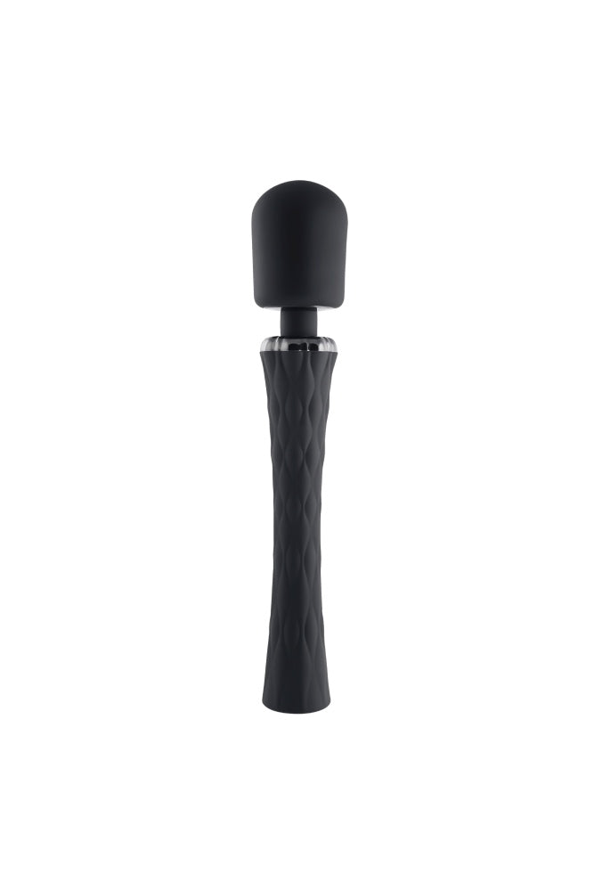 Playboy - Royal Wand Vibrator - Black - Stag Shop