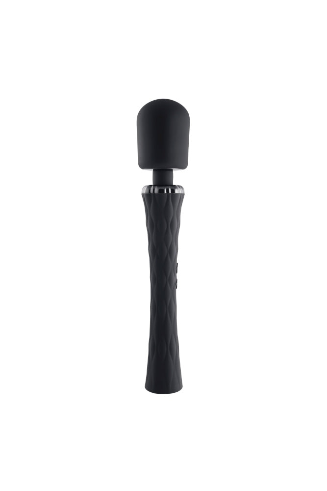 Playboy - Royal Wand Vibrator - Black - Stag Shop