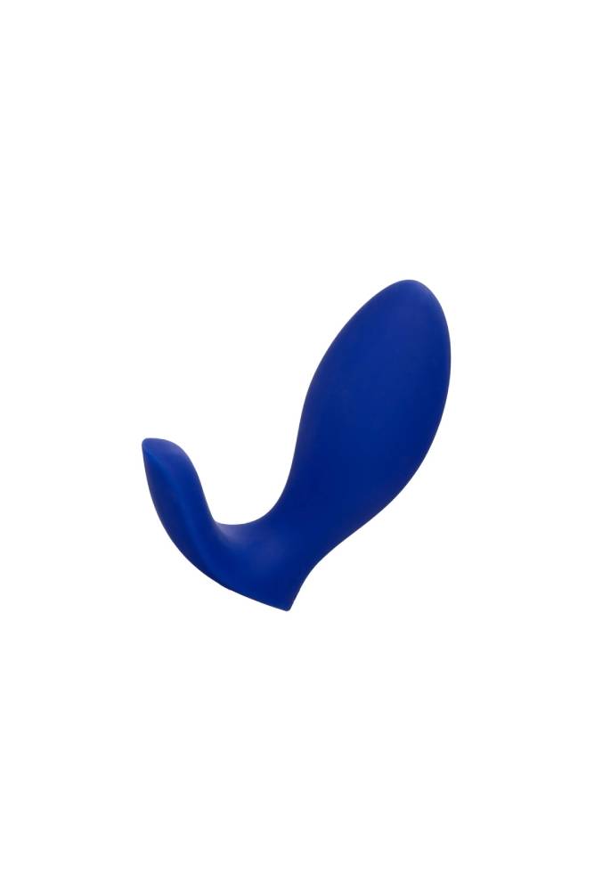 Admiral Cock & Ball Silicone Dual Cock Ring By CalExotics - Blue