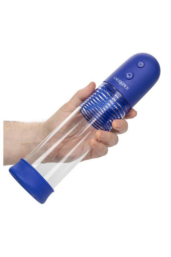 Cal Exotics - Admiral - Rechargeable Rock Hard Pump Kit - Blue - Stag Shop