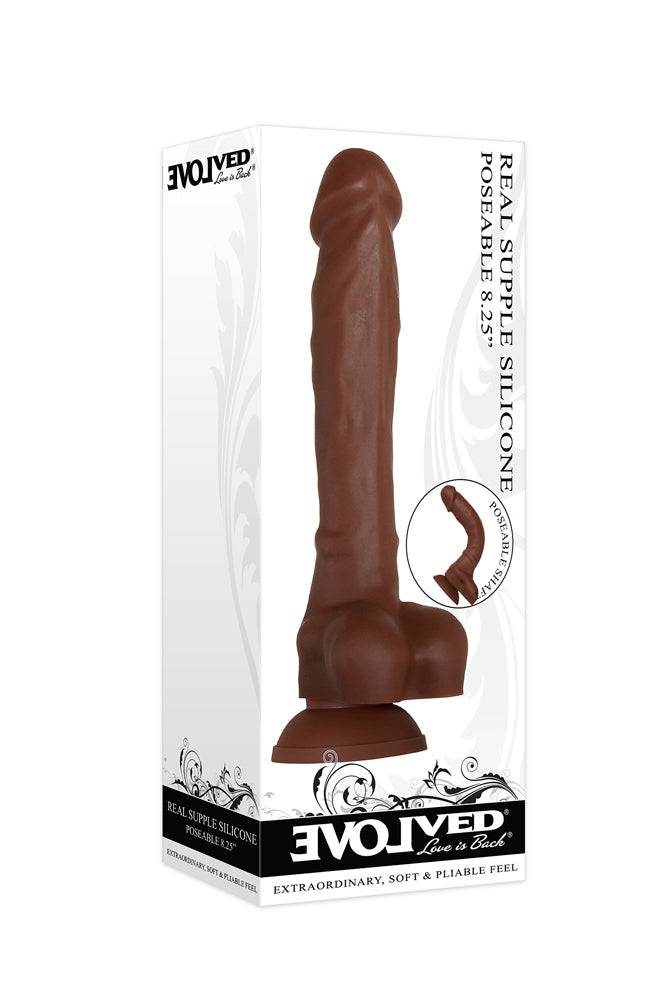 Evolved - Real Supple Silicone Poseable 8.25 Inch Dildo - Assorted - Stag Shop