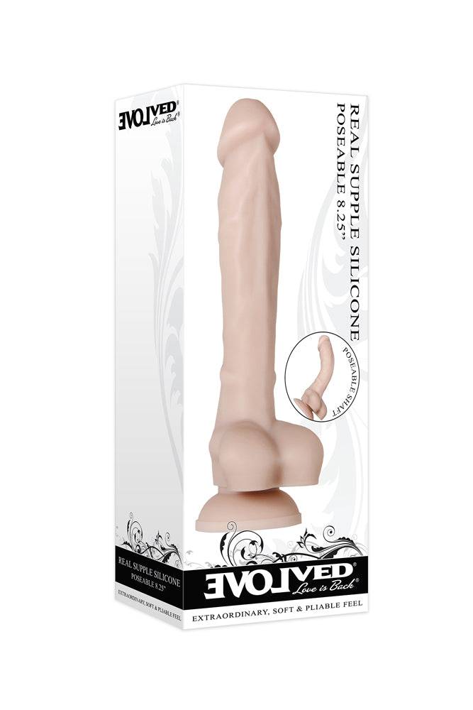 Evolved - Real Supple Silicone Poseable 8.25 Inch Dildo - Assorted - Stag Shop