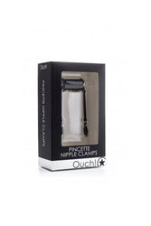 Ouch by Shots Toys - Pincette Nipple Clamps - Black - Stag Shop