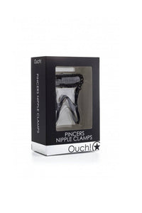 Thumbnail for Ouch by Shots Toys - Pincers Nipple Clamps - Black - Stag Shop