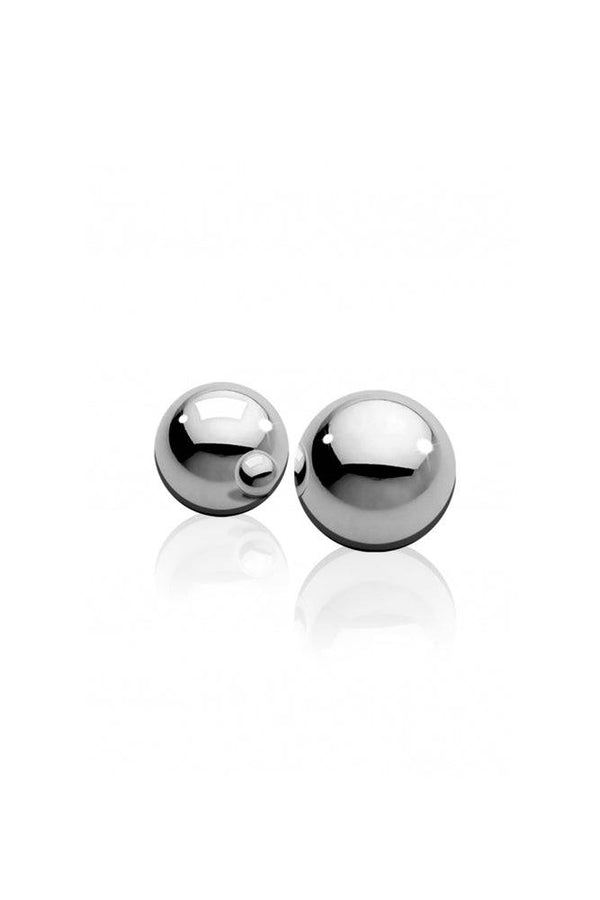 Ouch by Shots Toys - Medium Weight Ben Wa Balls - Silver - Stag Shop
