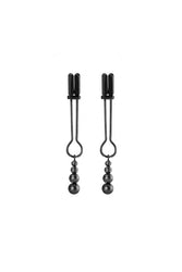 Ouch by Shots Toys - Teasing Nipple Clamps - Black - Stag Shop