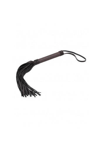 Ouch by Shots Toys - Elegant Flogger- Grey - Stag Shop
