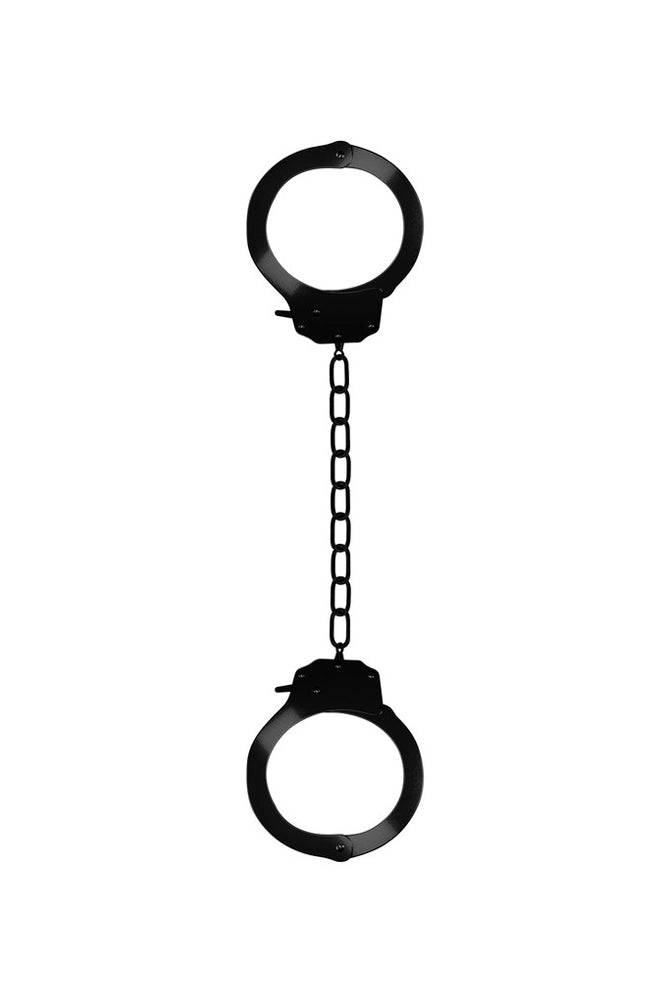Ouch by Shots Toys - Pleasure Legcuffs - Black - Stag Shop