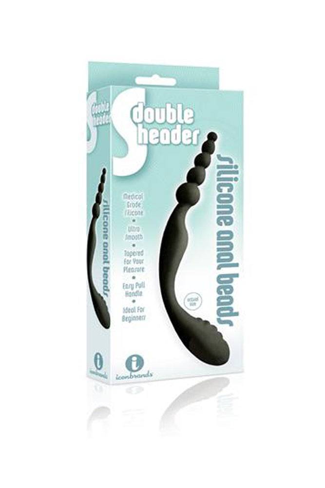 Icon Brands - The 9's - Double Header Silicone Anal Beads - Stag Shop