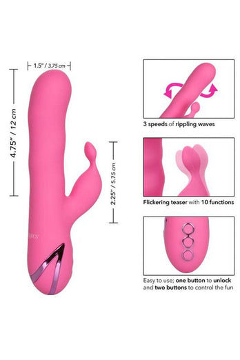 Cal Exotics - California Dreaming -Santa Barbara Surfer Dual Vibrator - Pink - Stag Shop
