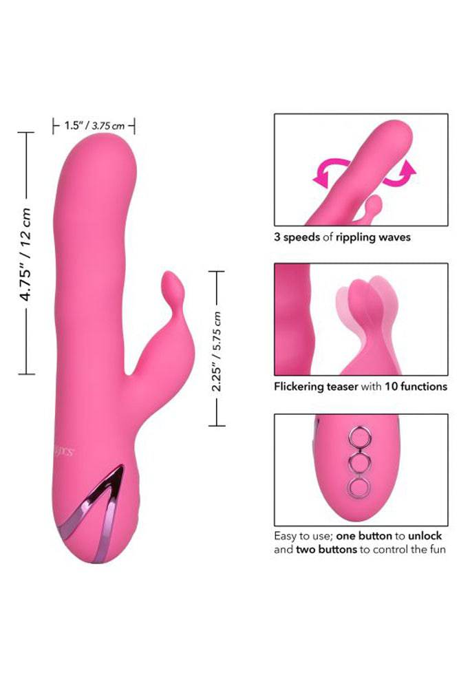 Cal Exotics - California Dreaming -Santa Barbara Surfer Dual Vibrator - Pink - Stag Shop