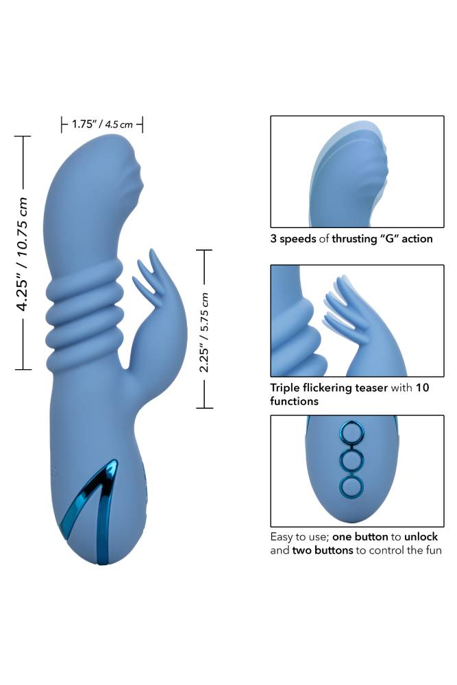 Cal Exotics - California Dreaming Santa Cruz Coaster - Blue - Stag Shop