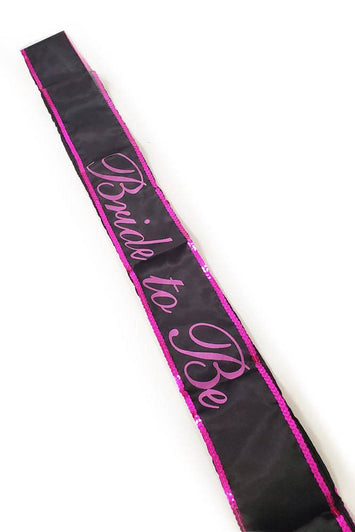 Stag Shop - Bachelorette Bride To Be Sash - Black/Pink - Stag Shop