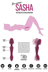 Shots Toys - Sasha - Double Ended Vibrator -  Purple - Stag Shop