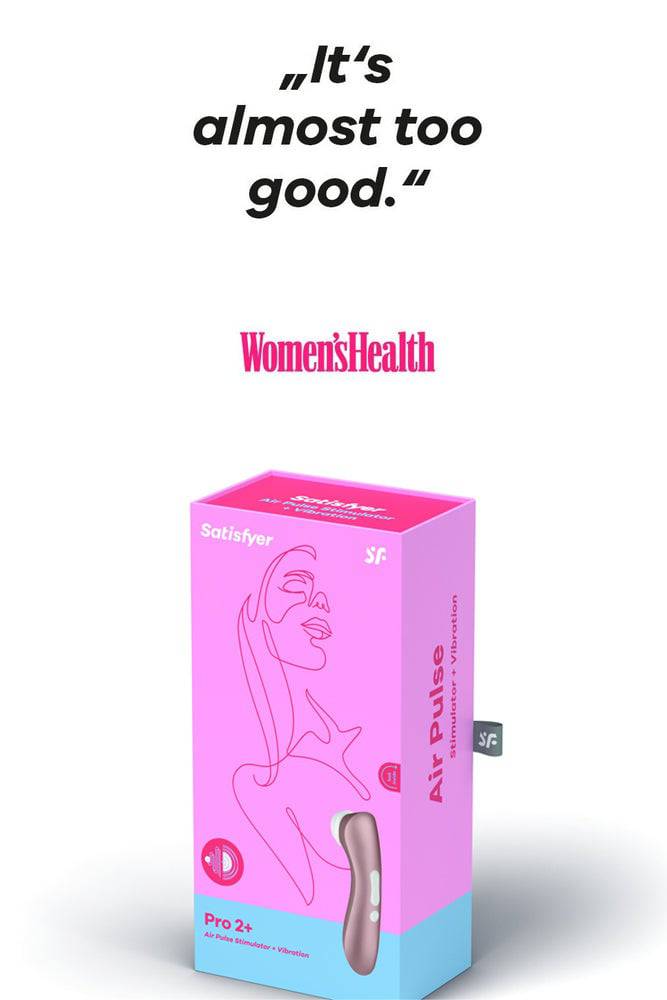 Satisfyer - Pro 2+ Vibration Clitoral Stimulator - Rose Gold - Stag Shop