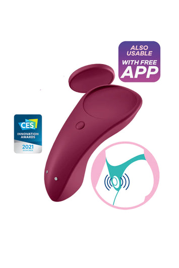 Satisfyer - Sexy Secret Panty Vibrator - Bordeaux - Stag Shop