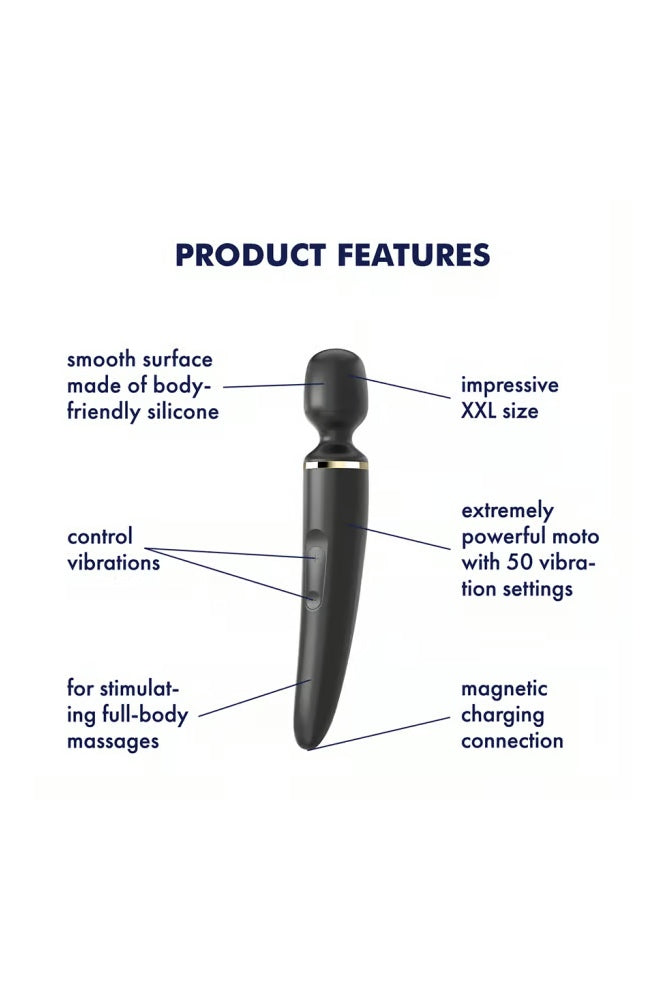 Satisfyer - Wand-er Woman Massage Wand - Assorted Colours - Stag Shop