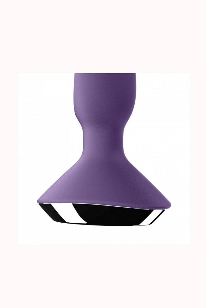 Satisfyer - Plug-ilicious 1 - Vibrating Bluetooth Anal Plug - Purple - Stag Shop