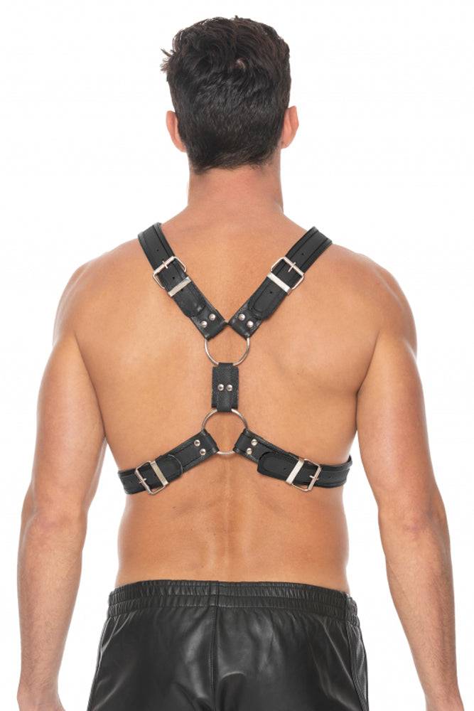 Ouch by Shots Toys - Scottish Chest Harness - Black - Stag Shop