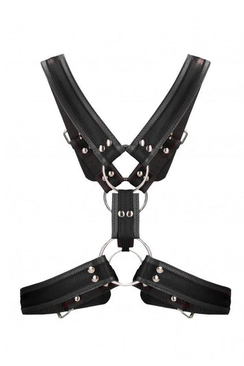Ouch by Shots Toys - Scottish Chest Harness - Black - Stag Shop