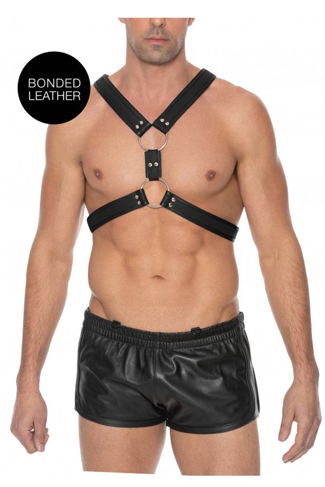 Ouch by Shots Toys - Scottish Chest Harness - Black - Stag Shop