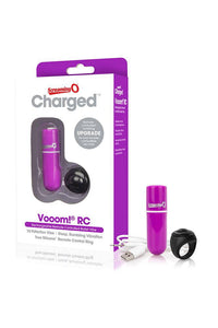 Thumbnail for Screaming O - Charged - Vooom Remote Controlled Rechargeable Bullet - Purple - Stag Shop