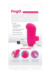 Screaming O - Charged - Fing O Rechargeable Finger Vibrator - Pink - Stag Shop