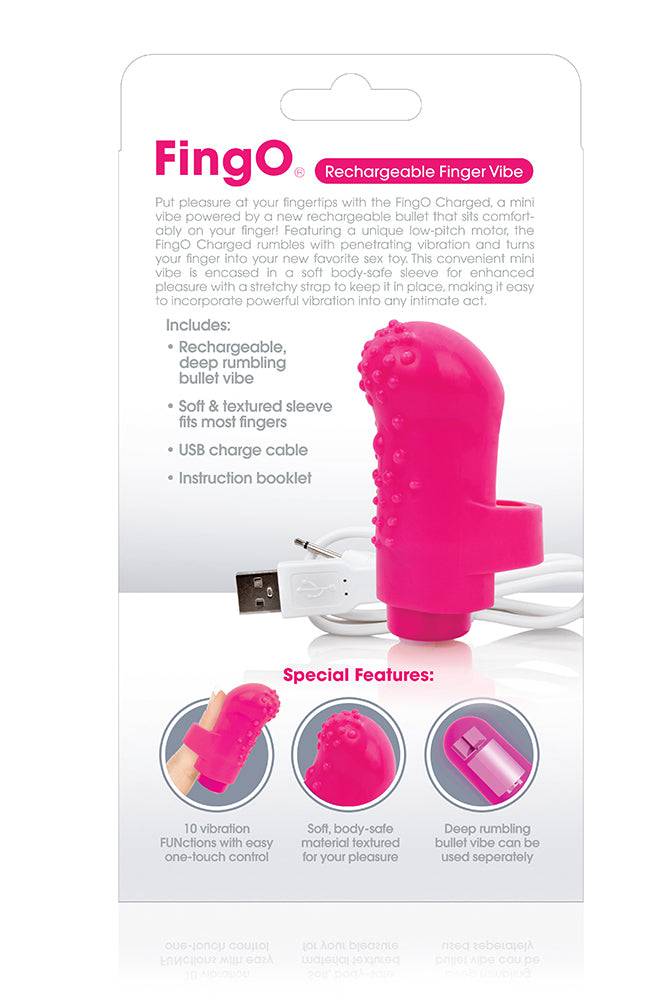 Screaming O - Charged - Fing O Rechargeable Finger Vibrator - Pink - Stag Shop