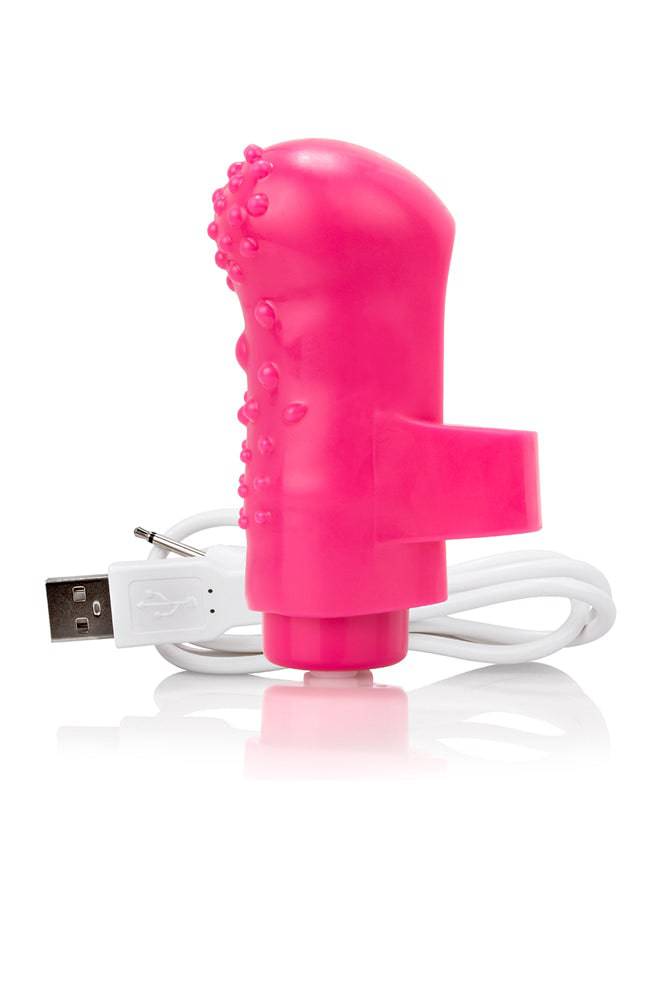 Screaming O - Charged - Fing O Rechargeable Finger Vibrator - Pink - Stag Shop