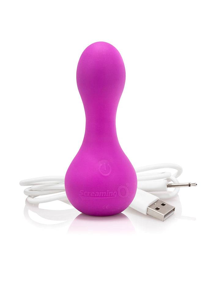Screaming O - Charged - Moove Discreet Rechargeable Vibrator - Purple - Stag Shop