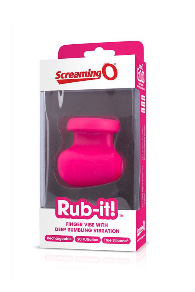 Screaming O - Charged - Rub It Finger Massager - Pink - Stag Shop