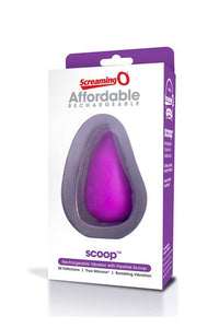 Thumbnail for Screaming O - Charged - Scoop Rechargeable Clitoral Vibrator - Purple - Stag Shop