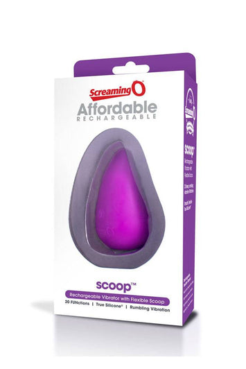 Screaming O - Charged - Scoop Rechargeable Clitoral Vibrator - Purple - Stag Shop