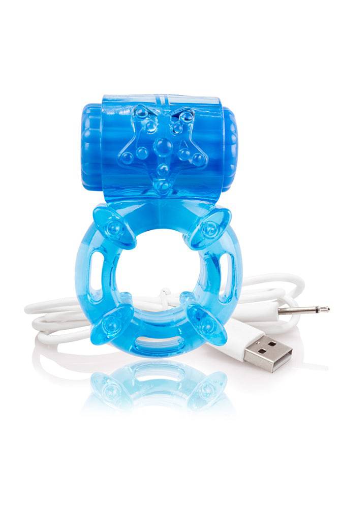 Screaming O - Charged - Big O Rechargeable Vibrating Cock Ring - Blue - Stag Shop