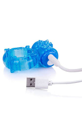 Screaming O - Charged - Big O Rechargeable Vibrating Cock Ring - Blue - Stag Shop