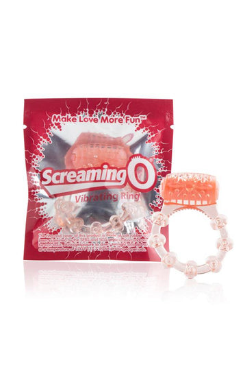 Screaming O - Original Disposable Vibrating Cock Ring - Orange - Stag Shop