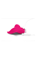 Clandestine - Luxury Rechargeable MIMIC Lay-On Vibrator - Magenta - Stag Shop