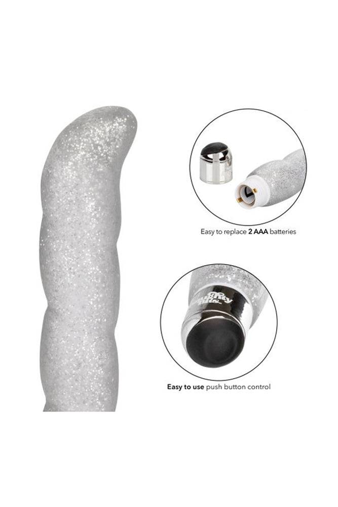 Cal Exotics - Naughty Bits - Screwnicorn Majestic G-spot Vibrator - Silver - Stag Shop