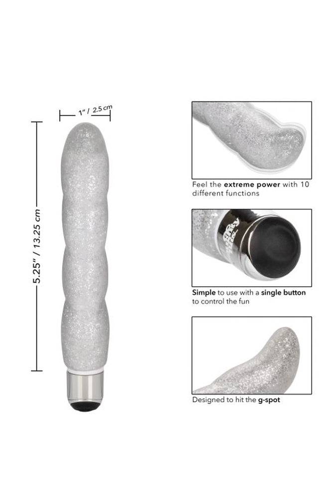 Cal Exotics - Naughty Bits - Screwnicorn Majestic G-spot Vibrator - Silver - Stag Shop